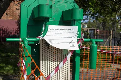 Closed playground Stock Photos