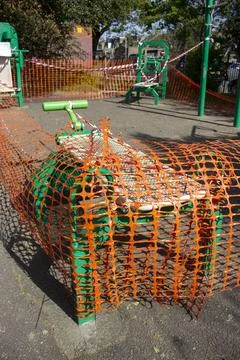 Closed playground Stock Photos