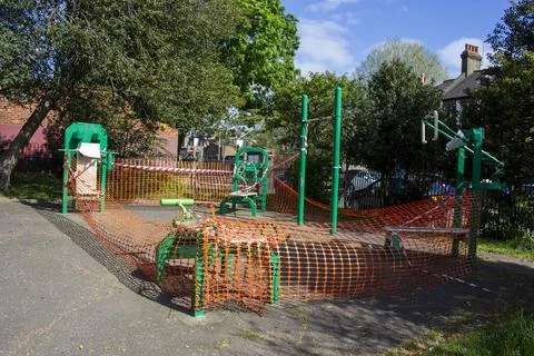 Closed playground Stock Photos