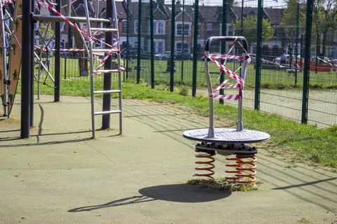 Closed playground Stock Photos