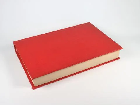 Closed red book Stock Photos