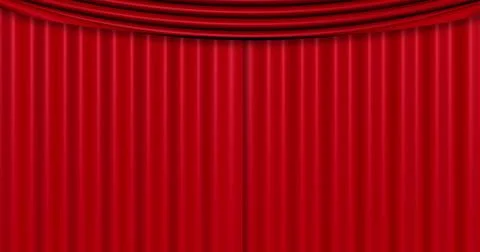 Closed red curtain background Иллюстрация