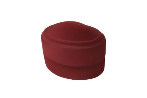 Closed red gift box. Stock Illustration