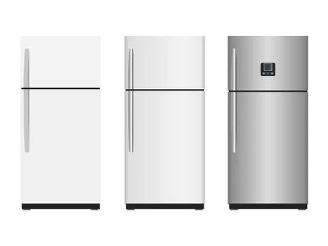 Closed refrigerators - vector illustration or graphic design element Stock Illustration