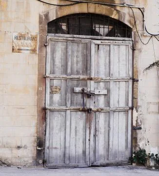 Closed restaurant in Jaffo Stock Photos