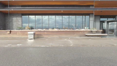 Closed retail shopping mall during COVID 19 coronavirus pandemic lockdown Video stock 145920698