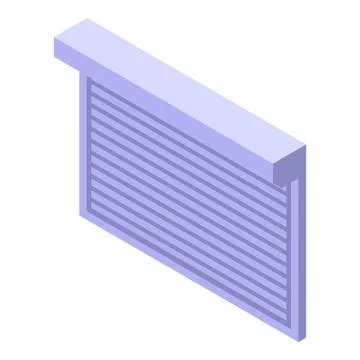 Closed roller shutter protecting a store or garage Ilustración de archivo