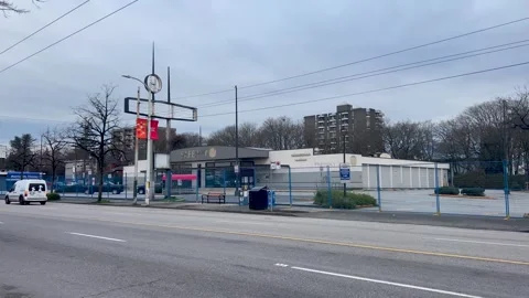 Closed Safeway store on West 4th Kitsilano before demolition Stock Footage 332579054