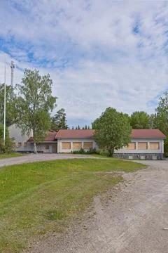 Closed school building. Foto stock