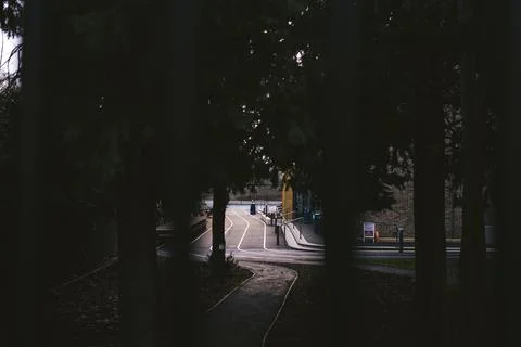 Closed School yard in West London during the covid 19 Pandemic Lockdown Stock Photos