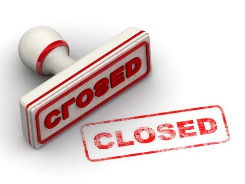 Closed. The seal Stock Illustration