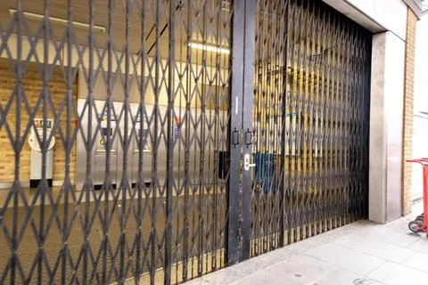 Closed Security Gates Stock Photos