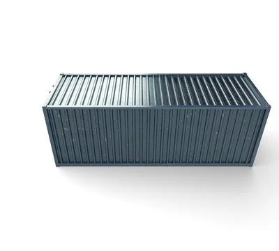 Closed Shipping Container 库存插图