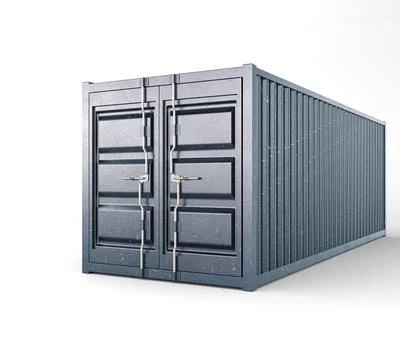 Closed Shipping Container 库存插图