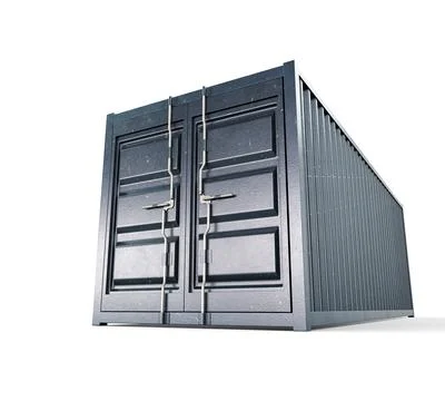 Closed Shipping Container 库存插图