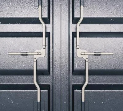 Closed Shipping Container 스톡 일러스트