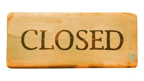 Closed shop sign Stock Photos