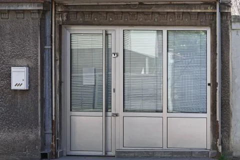 Closed shop windows Stock Photos