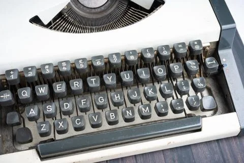 Closed up shot of a typewriter Stock Photos