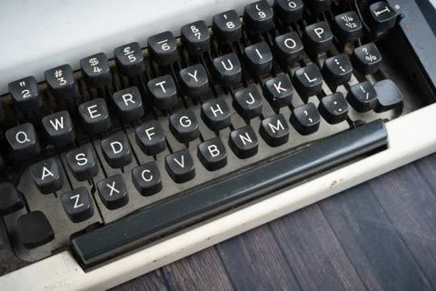 Closed up shot of a typewriter Stock Photos