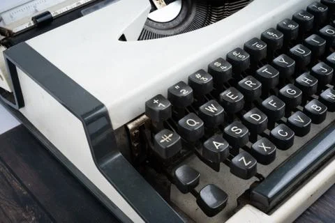 Closed up shot of a typewriter Stock Photos