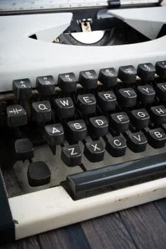 Closed up shot of a typewriter Stock Photos