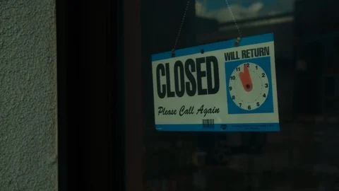 Closed sign 스톡 동영상 127120816