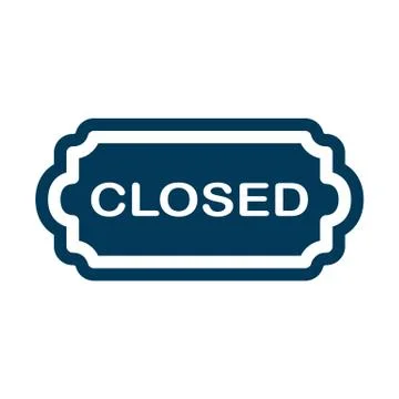 Closed sign. Stock Illustration