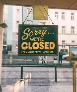 Closed sign Foto stock