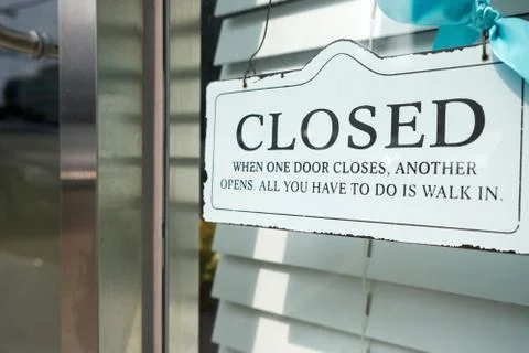 The Closed sign Stock Photos