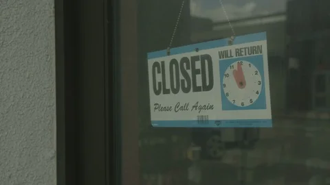 Closed sign. Raw colors 스톡 동영상 127120767