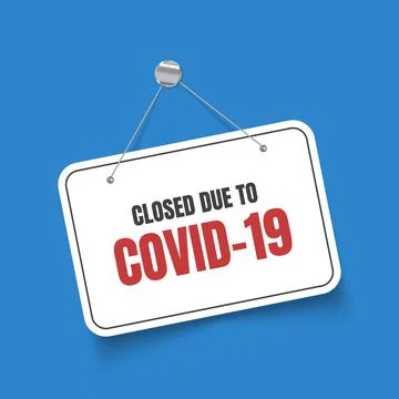 Closed signboard isolated. Stock Illustration