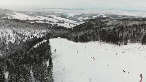 Closed ski resort in the winter Stock Footage 232367289