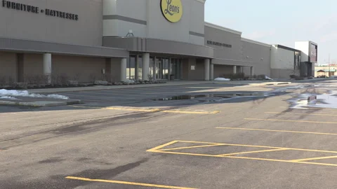 Closed small business retail stores and shops in Toronto in COVID recession Stock Footage 149636155