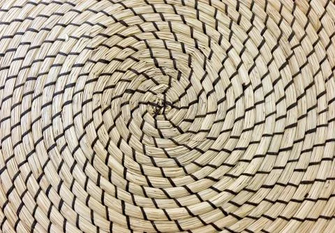 Closed Up of Square Texture of Basket Weave Pattern Stock Photos