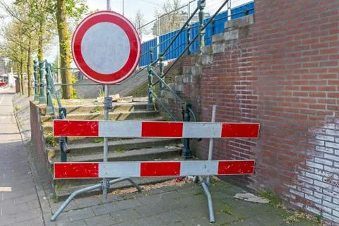 Closed Stairs Construction Stock-Fotos