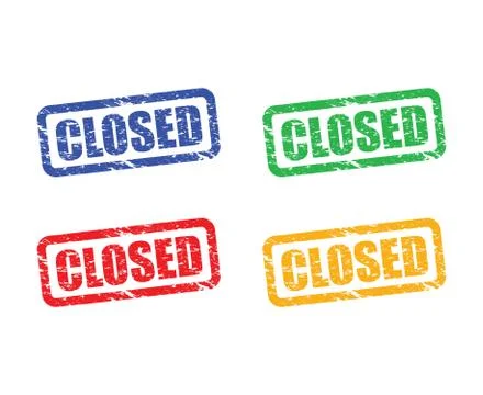 Closed stamp set Stock-Illustration