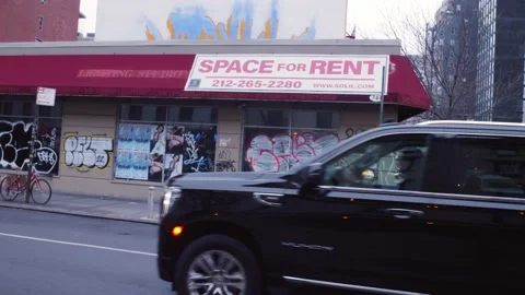 Closed Storefront Graffiti NYC 007 Stock Footage 229915087
