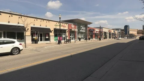 Closed stores and small businesses in COVID 19 lockdown pandemic Vidéo 152607472