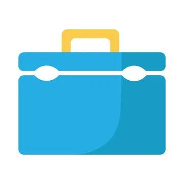 Closed Suitcase Of Construction Engineer Icon Stock Illustration