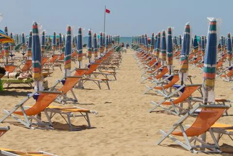 Closed sunshade Stock Photos