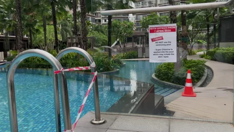 CLOSED SWIMMING POOL 動画素材 133768661