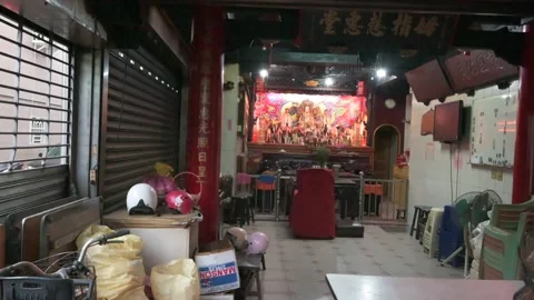 Closed temple / Taipei lockdown Stock Footage 156803810