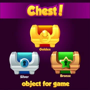 Closed treasure chest with big keyhole flat style, vector illustration isolat Illustration
