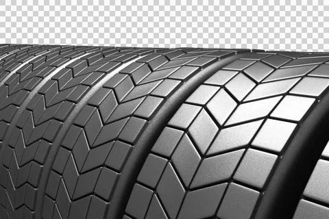 Closed up tyres Stock Illustration