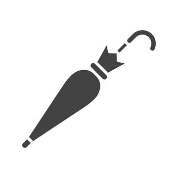 Closed Umbrella icon vector image. Stock Illustration