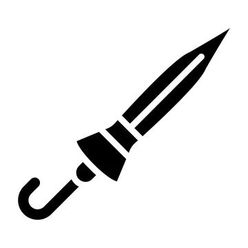 Closed umbrella Vector Icon Design Illustration Stock Illustration