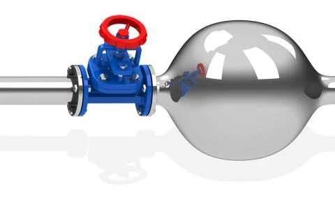The closed valve Stock Illustration