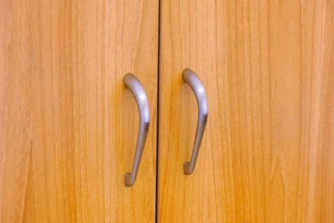 Closed wardrobe doors 库存照片