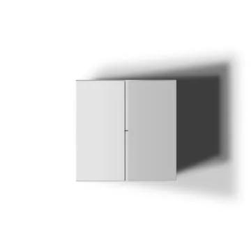 Closed white box Stock Illustration